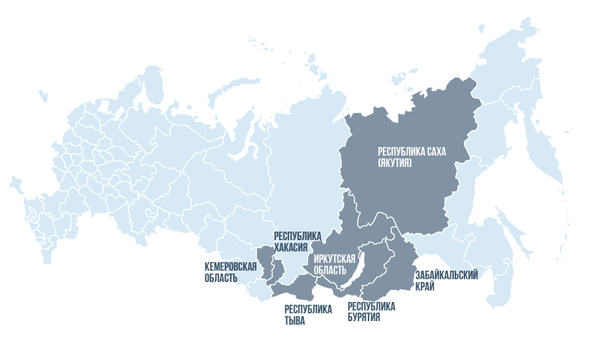 Карта присутствия ООО «Спецтехсервис»